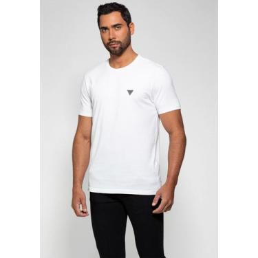 Imagem de Camiseta Triângulo Emborrachado Guess, Fendi, Cinza médio, P