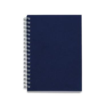 Imagem de Caderno Escolar Espiral Capa Kraft Escolar Bolsa Pequena - MMG, Azul