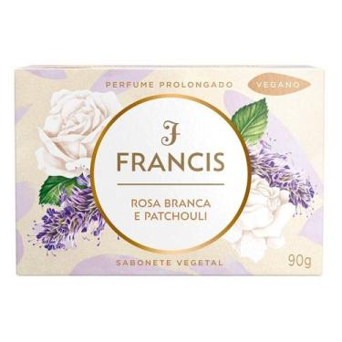 Imagem de Sabonete Francis Luxo Rosa Branca e Patchouli 90g - Embalagem com 12 U