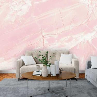 Imagem de Papel de Parede Painel 3D Mármore Rosa Carrara 3M Auto Colante Lavável
