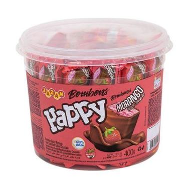 Imagem de Bombom happy morango 400g - JAZAM