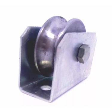 Imagem de Roldana Com Caixa Para Portão 2 1/2 Polegadas Canal U 4 Un - Metalpark