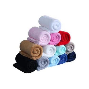 Imagem de Kit com 13 Mantinhas Pra Bebê Infantil Soft Inverno Criança - Essência