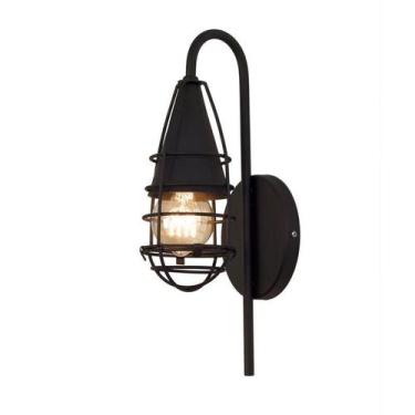 Imagem de Luminária Arandela Parede Vintage Retrô Aramada Preto 5509 - Volare