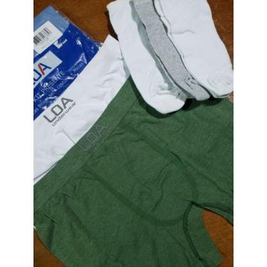Imagem de Kit Cuecas LOA Masculino Tam. M com 2 cuecas+3 meias soquetes