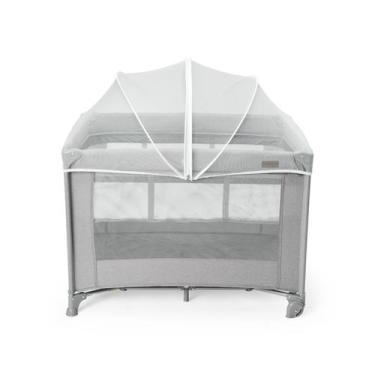 Imagem de Berço Portátil Infantil Cercado 0-15kg Lazy MaxiBaby - Maxi Baby, Cinz