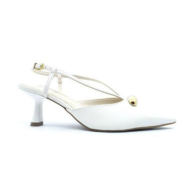 Imagem de Sapato Via Marte Feminino 168-001, 38, Branco