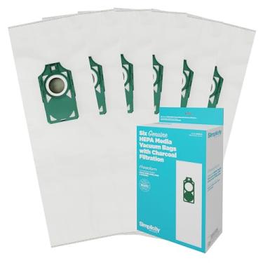 Imagem de Sacos de aspirador de pó HEPA Simplicity S10 Freedom genuínos, combate odores e infusão de carvão, seis sacos de vácuo para simplicidade e liberdade incluídos
