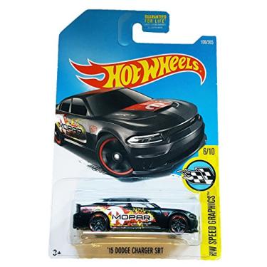 Imagem de Hot Wheels 2017 HW Speed Graphics '15 Dodge Charger SRT 106/365, Black