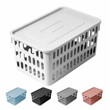 Imagem de Box Organizador Caixa Cesto Decorativo Cozinha Casa Kit C/ 2 - Atelie 