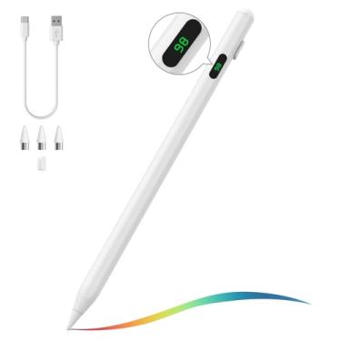 Imagem de MoKo Caneta Stylus para tela sensível ao toque, caneta Stylus universal ativa compatível com iPad/iPhone/Samsung/Lenovo/Xiaomi e outros dispositivos iOS/Android Smartphone e Tablet Caneta com tela de