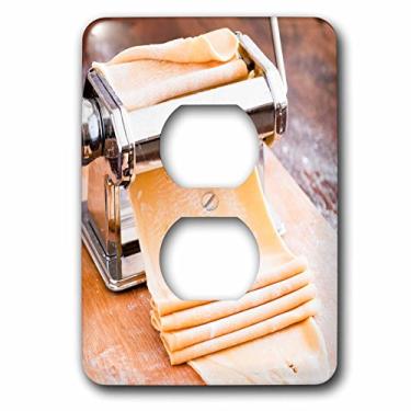 Imagem de 3dRose lsp_208065_6 Máquina de macarrão com massa, tampa de 2 tomadas da África do Sul