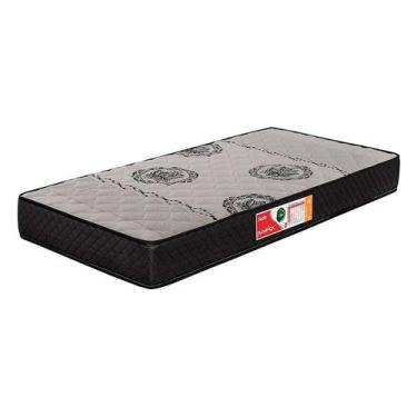 Imagem de Colchão Solteiro Jade Espuma D45 (20x78x188) Cinza e Preto - Prorelax