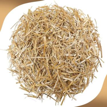 Imagem de Yinder Fardo decorativo de palha de presépio de 1000 ml, fardos de feno de Natal, palha decorativa natural, mini fardos de feno decoração para artesanato de decoração de cena de mesa