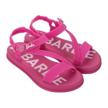 Imagem de Sandália Papete Infantil Menina Barbie Sport Lilás/Rosa ou Preta Grendene Kids (Rosa, BR, Criança de 4 a 8 anos, Numérico, 29)