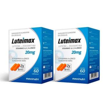Imagem de Kit 2 Luteimax Luteina e Zeaxantina 20mg 60 Caps Maxinutri