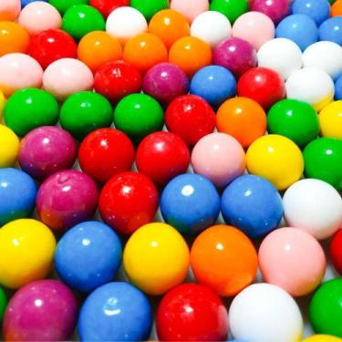 Imagem de 100 Chicletes Para Máquina De Bolinha Pula Pula 26mm Doce Perfeito Em 