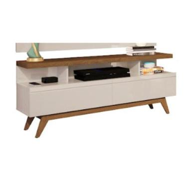 Imagem de Rack vivare 1.6 wood off white/freijo - Village Móveis