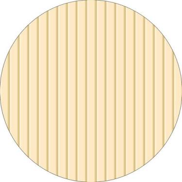 Imagem de Painel De Festa Redondo 1,50x1,50 - Efeito Ripado Madeira Liso Amarelo