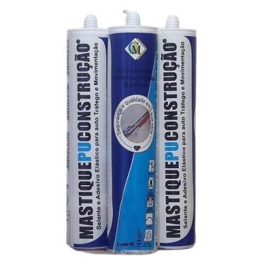 Imagem de Mastique PU Construção Original (kit C/ 3 Tubos) - Mastique Ltda., Bra