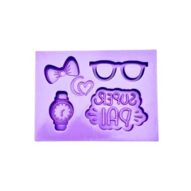 Imagem de F1644 molde de silicone dia dos pais mini confeitaria biscuit - confei