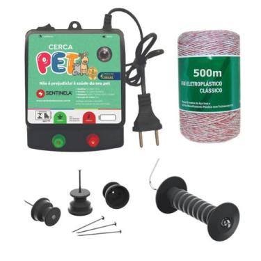 Imagem de Kit Eletrificador Rural Pet 500m - Sentinela