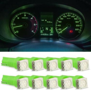 Imagem de Kit 10 Lâmpadas Led Pinguinho T5 1 Led Painel Carro Moto - Lagos Impor