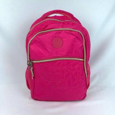 Imagem de Mochila Escolar Feminina Casual Reforçada Estrela pink