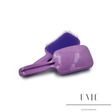 Imagem de Escova de Cabelo Raquete Flex Desembaraçadora Mágica Finalização - Uni