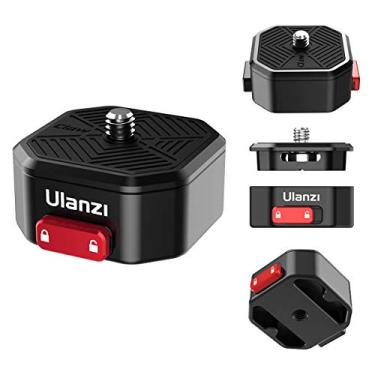Imagem de Placa adaptador de liberação rápida Ulanzi, kit de configuração rápida com parafuso de 1/4" para câmeras Canon/Sony/Nikon/Zhiyun/Feiyu/DJI/Moza Stablizers Switch entre tripé/monopé/deslizante