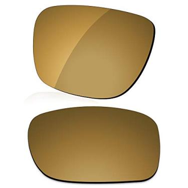 Imagem de LenzReborn Lente polarizada de substituição para óculos de sol Oakley Turbine OO9263 - Ouro Umber - Espelhado polarizado