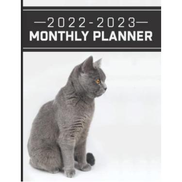 Imagem de 2022-2023 Monthly Planner: 2 Year Monthly Planner / Calendar / Schedule - 2 Years of Planning With Federal Holidays - A4 - Pretty Cover Design For Cat ... 2023 ( 24 Months Organizer 2022-2023 )