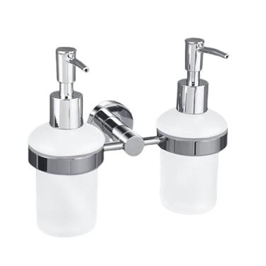 Imagem de Acessórios de banheiro polidos Suporte para papel higiênico Gancho para roupão Suporte para saboneteira Toalheiro Suporte para escova de vaso sanitário de aço inoxidável 304, dispensador duplo