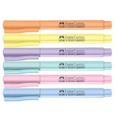Imagem de Caneta Marca Texto FABER CASTELL Grifpen Tons Pastel, Neon Novas Cores
