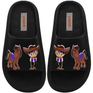 Imagem de Chinelo Slide Menino Nº 25 Ao 36 Nuvem Moda Infantil Masculino 12.117 (Preto, BR, Criança de 4 a 8 anos, Numérico, 32)