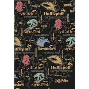 Imagem de Kit 4 Cadernetas Flex 30Fls, 1 Sem Pauta, 1 com Pauta, 1 Quadriculado e 1 Pontilhado Harry Potter Jandaia