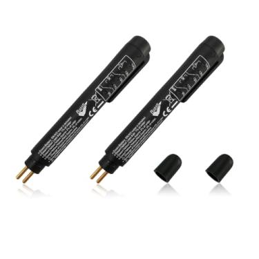 Imagem de Yourkar Testador de fluido de freio de 2 peças, caneta testadora de líquido de freio com 5 indicadores LED, ferramenta de teste de diagnóstico de freio automático compatível com fluido de freio DOT3