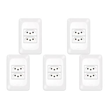 Imagem de Kit C/5 - Pial Conjunto  Pop 4X2 2 Tomada 10A Lgx303 - Pial legrand