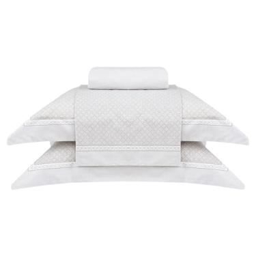 Imagem de Jogo de Cama Queen Percal 180 Fios Buddemeyer Daves Percalle 100% Algodão Estampado 4 peças