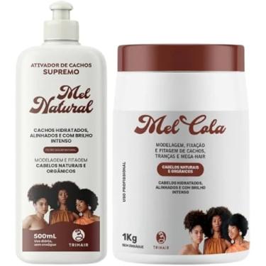Imagem de Mel Cola 1kg + Creme Ativador de Cachos Mel Natural