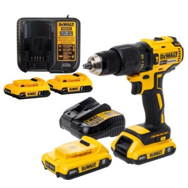Imagem de Combo Parafusadeira Furadeira 20V Max com 4 Baterias de 2Ah e Carregad