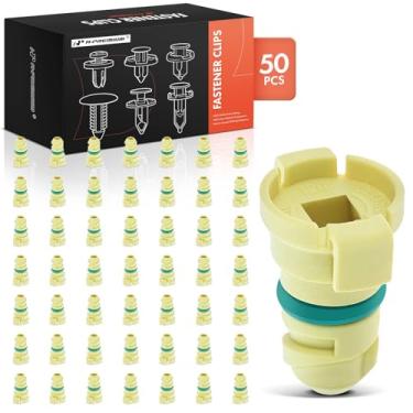 Imagem de A-Premium 50 peças clipes retentores de plástico plugue de drenagem de óleo do motor compatível com Ford F-150 F150 2015-2018, F-250 F-350 F-450 F-550 Super Duty 2011-2012 2014-2016, F-650 F-750