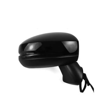 Imagem de 3 pinos 5 pinos 7 pinos carro asa porta espelho lateral conjunto conjunto espelho retrovisor capa dobrável, compatível com Honda Fit Jazz GK5 2015-2020(Black right 3pins)