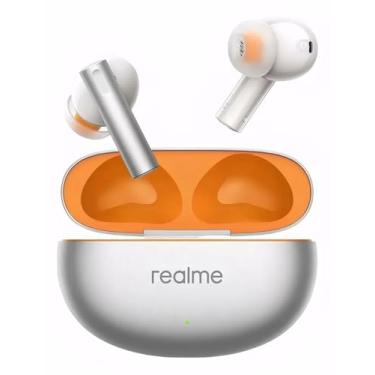 Imagem de realme Air 6 fones de ouvido sem fio verdadeiros, redução de ruído ativo de 50 dB, som de alta resolução, LHDC, driver de graves dinâmico de 12,4 mm, chamada clara de 6 microfones, bateria 40H,