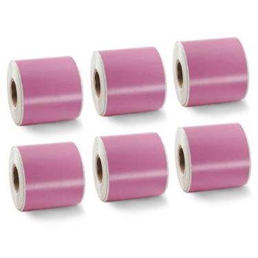 Imagem de BETCKEY Etiquetas coloridas compatíveis com Dymo 99019 (2-5/40.6 cm x 7-1/5.1 cm) para arquivos, pastas e pastas, compatíveis com impressoras Dymo LabelWriter Thermal 450, 4XL e Zebra [6 rolos, 900
