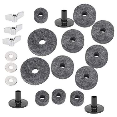 Imagem de 21pcs Drum Felt Pad Kit Non Slip Washing Casing Atualize Seus Acessórios de Conjunto de Bateria