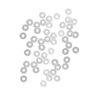 Imagem de YIJU 50x Badminton ilhas arruelas de nylon Protetores de fios de fios Acessórios leves Os ilhós de substituição de colapso interno anéis, Claro