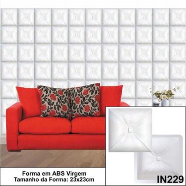Imagem de FORMA MOLDE GESSO 3D ALMOFADA 23X23CM 2mm EM ABS VIRGEM GESSO/CIMENTO 