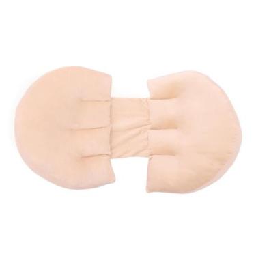 Imagem de Almofada Para Grávida Ajustável com Tecido Aveludado Fofinho Conforto 