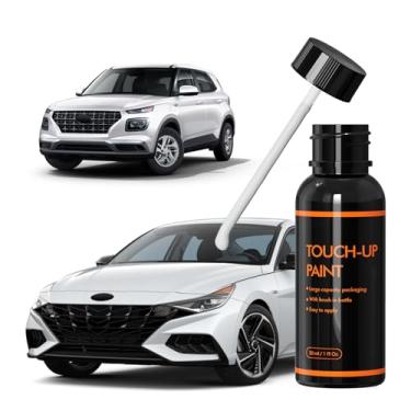Imagem de XTryfun Tinta de retoque branca polar para Hyundai, 40 ml, cerâmica, tinta de retoque automotiva, reparo de arranhões de fixação rápida e fácil